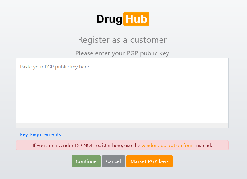 User Registration on DrugHub